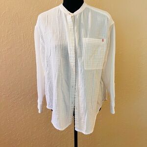 Sundry‎ White Casual Button Down Shirt